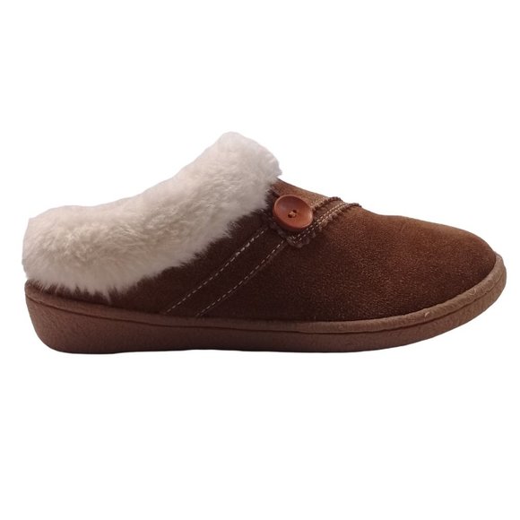 Clarks Women's Kimberly Clog Suede Indoor/Outdoor Rubber Outsole Slipper Size 7M - Picture 1 of 12
